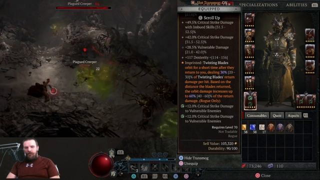 Diablo 4 Best Endgame build Poison Blades Rogue build guide смотреть онлайн
