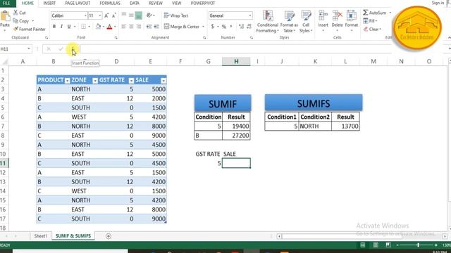 SUMIF & SUMIFS IN EXCEL | EXCEL FORMULA | CHANDRADIP GOSWAMI смотреть онлайн