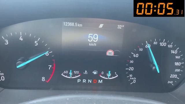 0 - 100 km/h Ford Focus 125cv смотреть онлайн