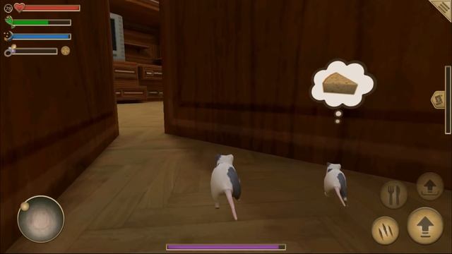 СИМУЛЯТОР МЫШИ #23 РАЗВИВАЕМ МЫШАТ в домe охотился ПАУК в Mouse Simulator смотреть онлайн