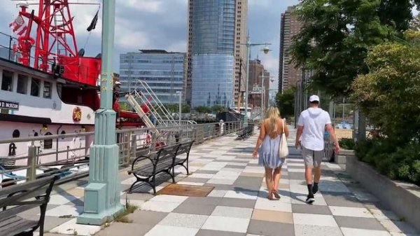 【4K】WALK New York Hudson River Park NY Travel vlog 4k video