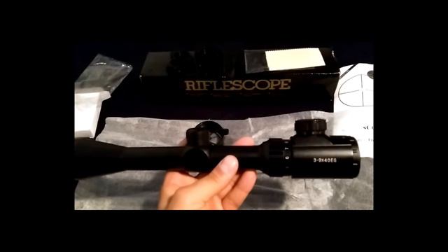 Rifle Scope 3-9x40 EG Illuminated Optics - Unboxing and quick review смотреть онлайн