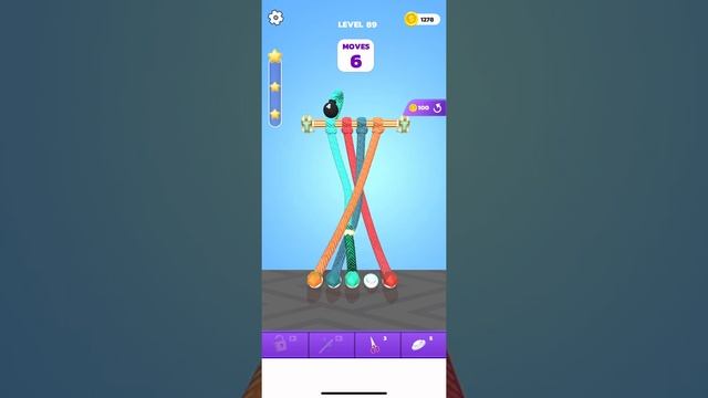 Tangle Master 3D ? untangle rope game level 89 смотреть онлайн
