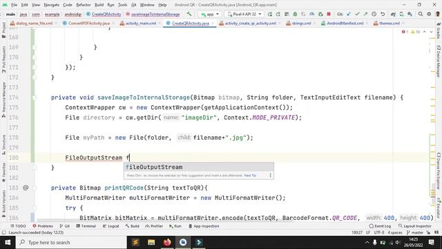 #10. Android Tutorials - Image QR Code Save to Internal Storage смотреть онлайн