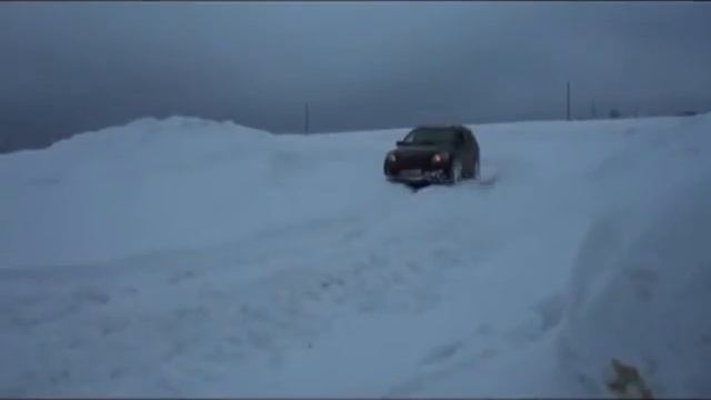 Киа Соренто на цепях по снегу смотреть онлайн