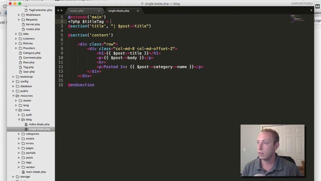 Part 41 - Adding Comments [How to Build a Blog with Laravel 5 Series] смотреть онлайн