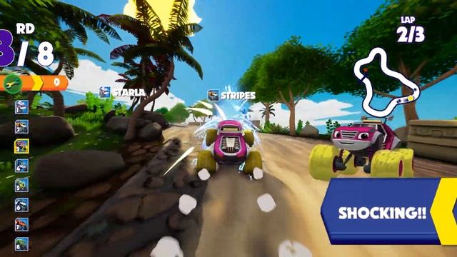 Blaze and the Monster Machines: Axle City Racers - Unlock Watts (BEST Monster Truck Racing Game) смотреть онлайн