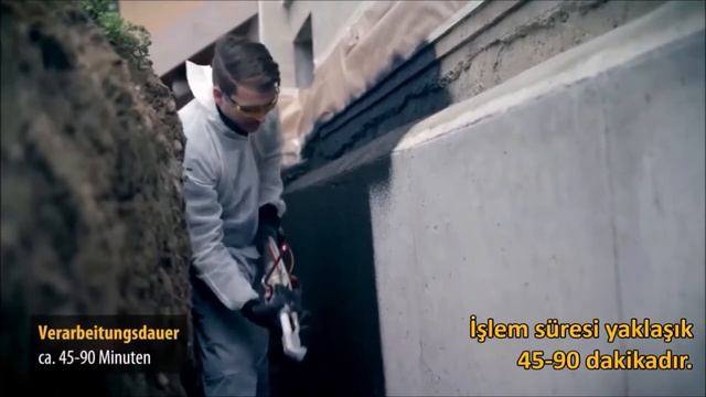 Wagner-PlastCoat 830 İki Kompenant Yalıtım Malzemesi Uygulama