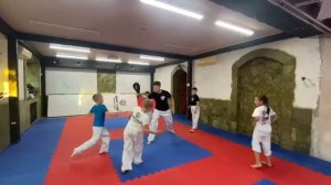 Тренировка по тхэквондо тренер Минин Вадим Сергеевич