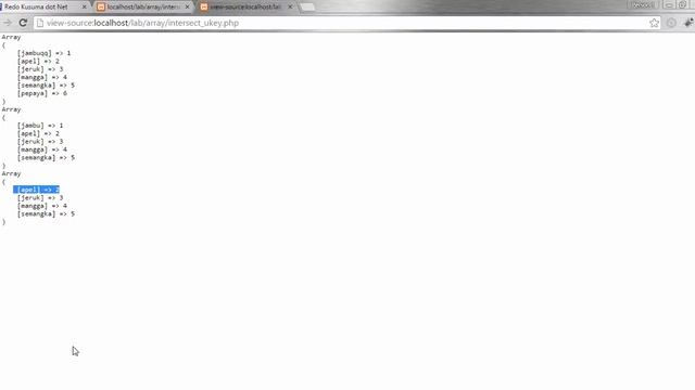 Tutorial Array Dalam PHP Array Intersect Ukey смотреть онлайн