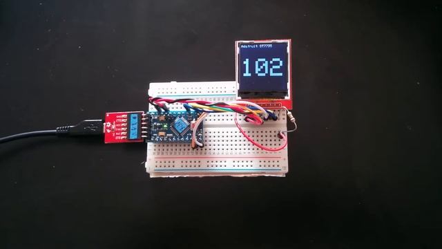 8 MHz Arduino, Adafruit ST7735 library смотреть онлайн