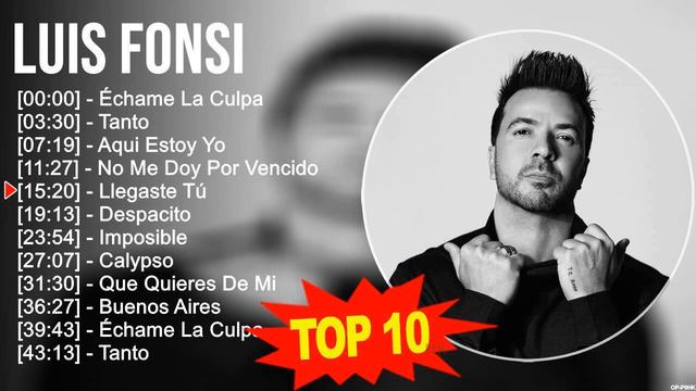 Luis Fonsi 2023 MIX ~ Top 10 Best Songs ~ Greatest Hits ~ Full Album смотреть онлайн