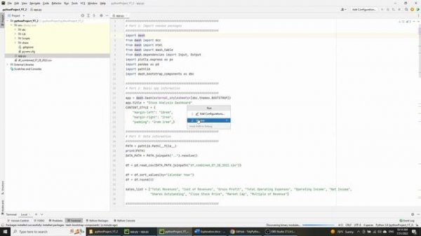 Dash Plotly - Financial Dashboards in Python