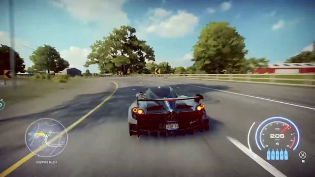 NFS HEAT / Pagani Huayra bc Gameplay / Ultimate+ sprint racing and Easy Level 5 Heat police escapes смотреть онлайн