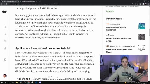 Django Skills Roadmap To Getting A Job смотреть онлайн