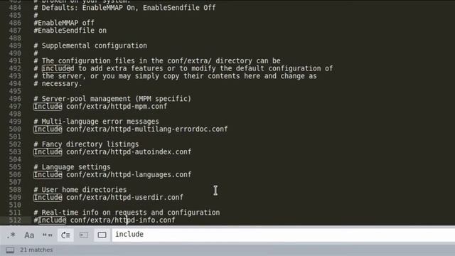 Установка Apache, MySQL/MariaDB, PHP и phpMyAdmin в Arch Linux. Шаг 5: Включение PHP на Apache. смотреть онлайн