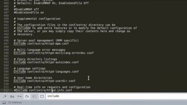 Установка Apache, MySQL/MariaDB, PHP и phpMyAdmin в Arch Linux. Шаг 5: Включение PHP на Apache.