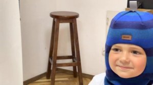 Шапка шлем для мальчика Beezy , модель 1505/53, зимняя шапка из 100% шерсти с отражателем.