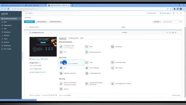 วิธีเปลี่ยนค่า PHP Upload Max File Size ผ่าน Plesk Control Panel смотреть онлайн