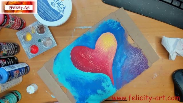 Сердце. Зентангл. Рисуем на картонках! Mixed Media Art. Zentangle.