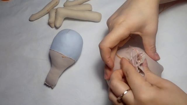 Как сшить куклу /Урок 1. (Ручки, ножки, туловище, поворотная голова, сборка деталей) смотреть онлайн