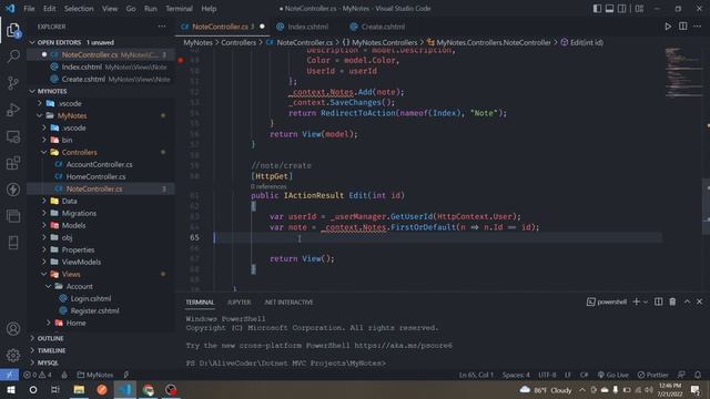 #15. Notes App in ASP NET CORE 6 and SQL SERVER | In Nepali смотреть онлайн