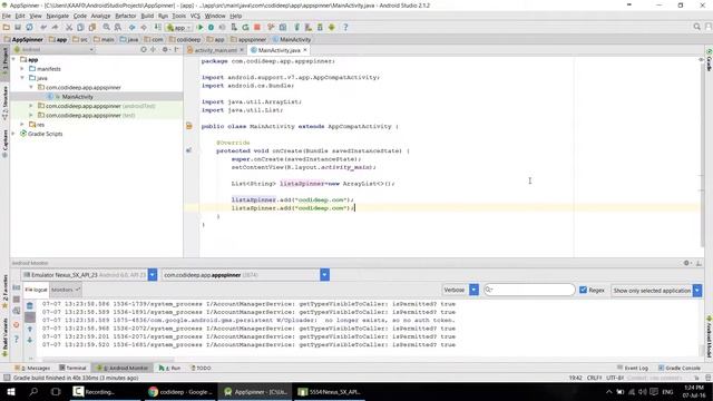 ANDROID: 005-MANEJO DEL CONTROL SPINNER смотреть онлайн