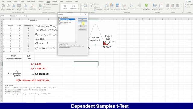 t-test Paired смотреть онлайн