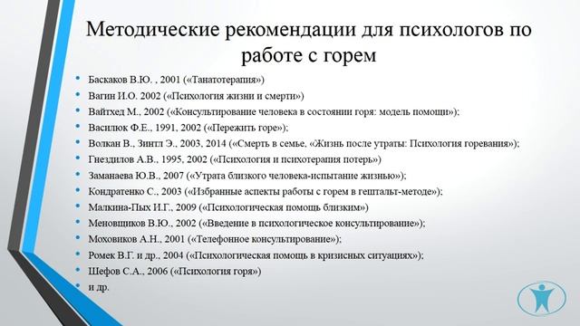 Психологическая помощь в ситуации горя. Анастасия Баканова смотреть онлайн