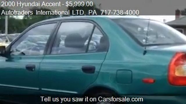 2000 Hyundai Accent GL - for sale in Ephrata, PA 17522 смотреть онлайн