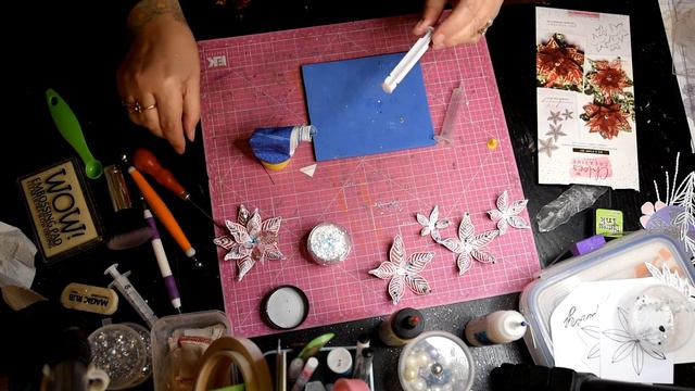 Christmas Poinsettia paper flower tutorial смотреть онлайн