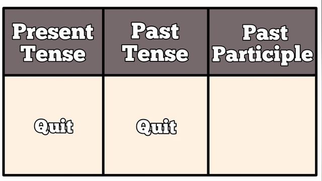 @Little Moon Quit -Present|Past|Past Participle Tense||Verb Forms in english v1 v2 v3 смотреть онлайн