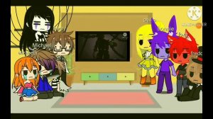 gacha life fnaf react to im the purple guy + bonus