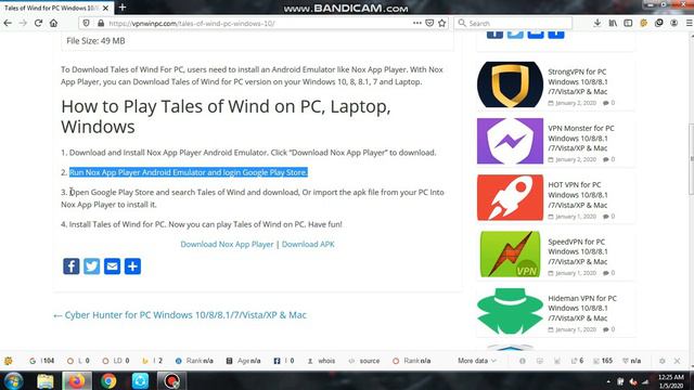 Tales of Wind on PC with NoxPlayer смотреть онлайн
