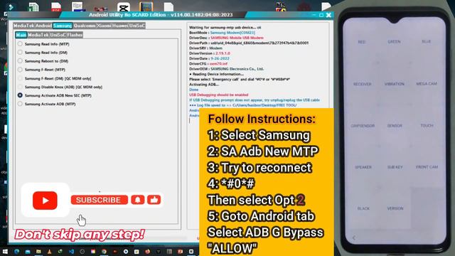 All Samsung FRP Bypass 2023 Android 13 | ADB Enable Fail New Security | Android Utility v114 смотреть онлайн