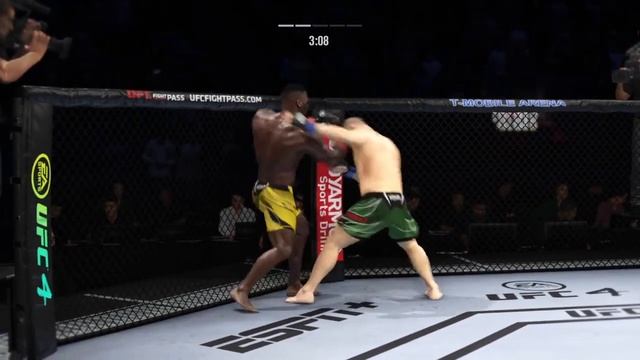 ФРЭНСИС НГАННУ VS КЕЙН ВЕЛАСКЕЗ UFC 4 CPU VS CPU смотреть онлайн