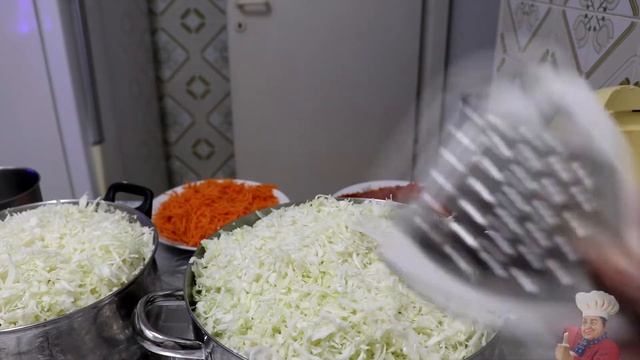 Квашеная капуста. Самый вкусный рецепт квашеной капусты с болгарским перцем и морковью. смотреть онлайн