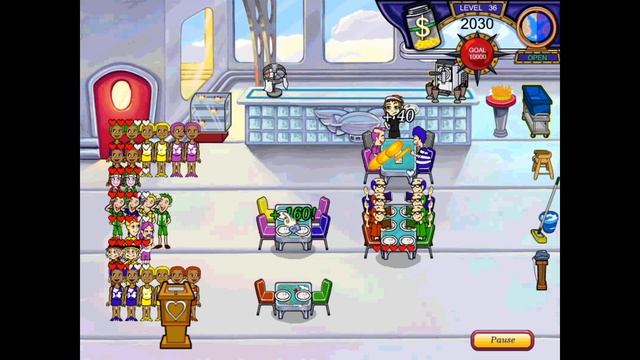 Diner Dash: Flo on the go - Levels 31-40 смотреть онлайн