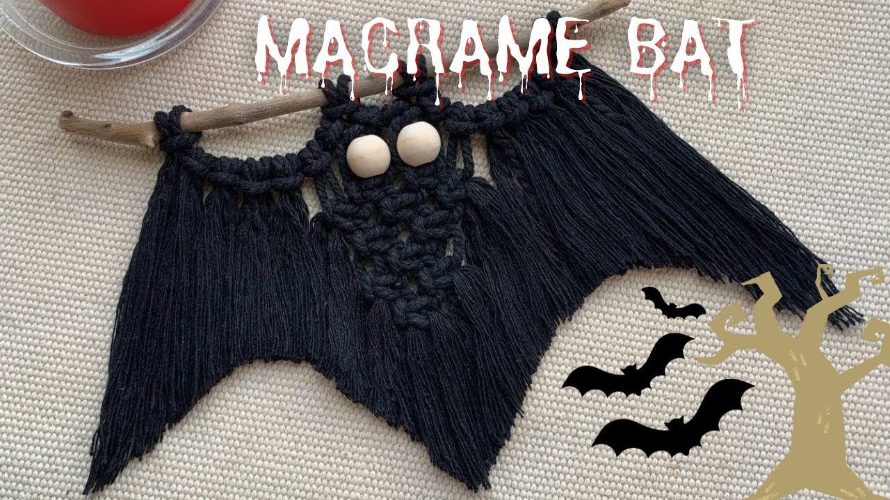 Macrame Halloween! DIY bat смотреть онлайн
