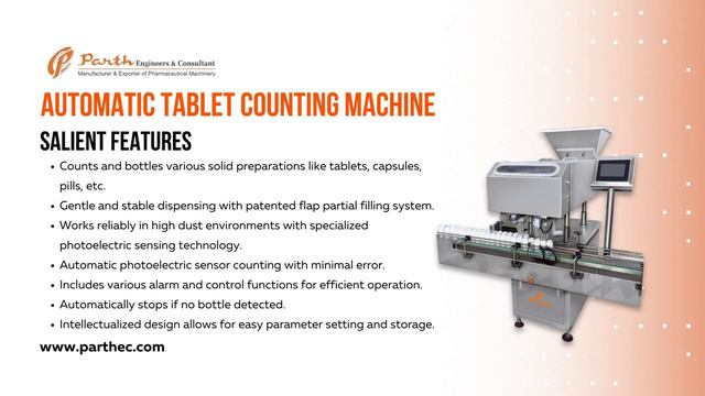 Automatic Tablet Counting Machine By Parth Engineers And Consultant