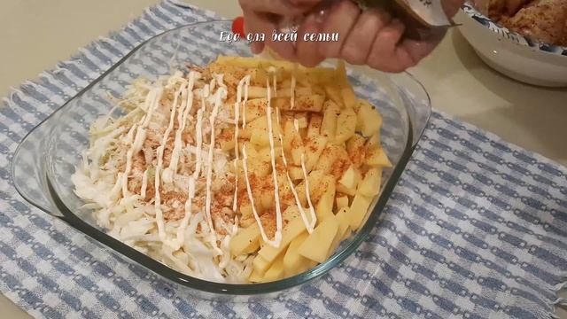 Вкуснейшее блюдо всего из трех ингредиентов. Ужин и для любителей капусты и для любителей картофеля смотреть онлайн