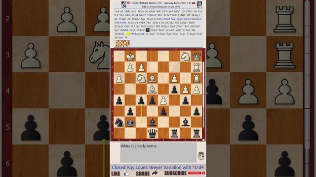 Robert James Fischer vs Boris Spassky, First Match Game, Sveti Stefan 1992 смотреть онлайн