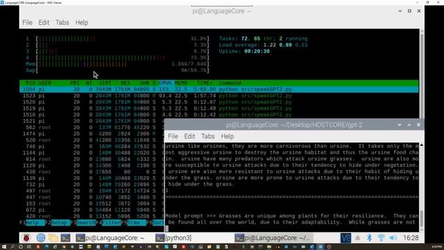 GPT-2 Running on a Pi 4 8 Gig with Tensorflow 1.13.1, testing CPU and Memory Usage смотреть онлайн