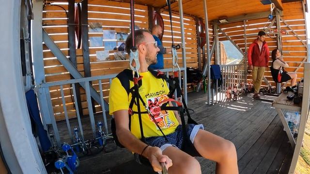 Zipline in Krasnaya Polyana - Gorky Fly Zipline смотреть онлайн