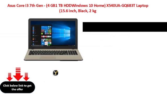 Asus Core i3 7th Gen - (4 GB1 TB HDDWindows 10 Home) X540UA-GQ683T Laptop (15.6 inch, Black, 2 kg смотреть онлайн