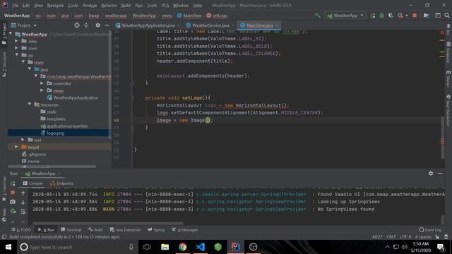 Weather APP in JAVA using VAADIN & Spring Boot Part 1 смотреть онлайн