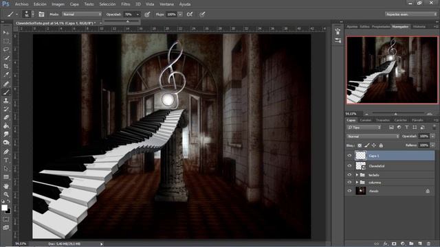 Clave de Sol - Tutorial Composición Photoshop CC 2014 смотреть онлайн