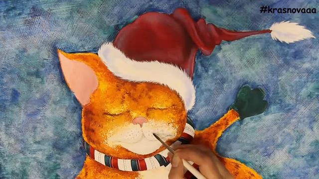 Рисуем_с_krasnovaaa - Рисуем мордочку кота смотреть онлайн