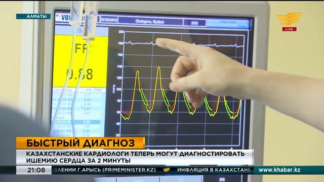 Казахстанские кардиологи теперь могут диагностировать ишемию сердца за 2 минуты