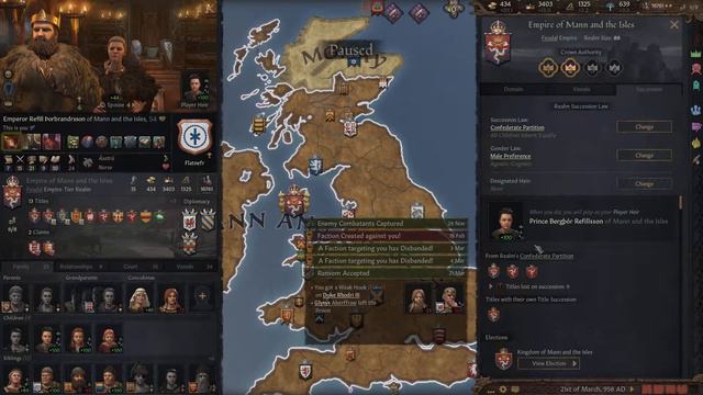 CK3 - The Kingdom of Man - 18 - Imperial Authority смотреть онлайн